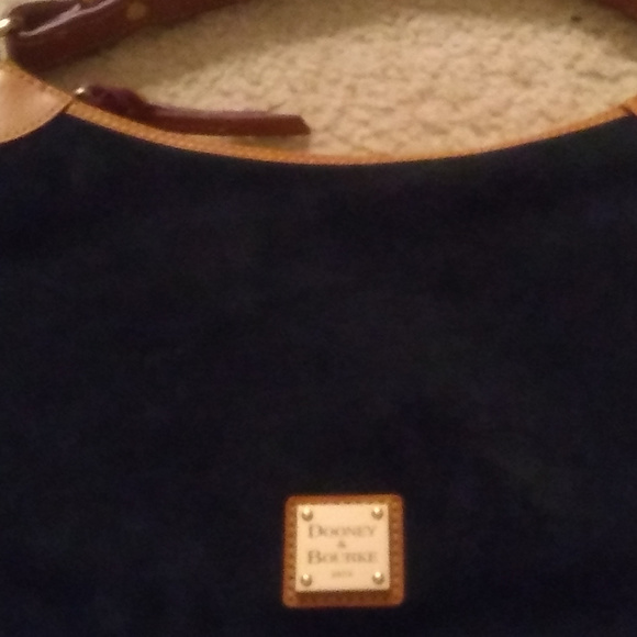 Dooney & Bourke Suede Hobo Bag - Picture 1 of 8